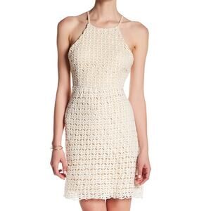 Romeo Juliet Sleeveless Crochet Lace Cream Dress M
